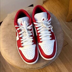 Nike Red and White Men's Sneakers